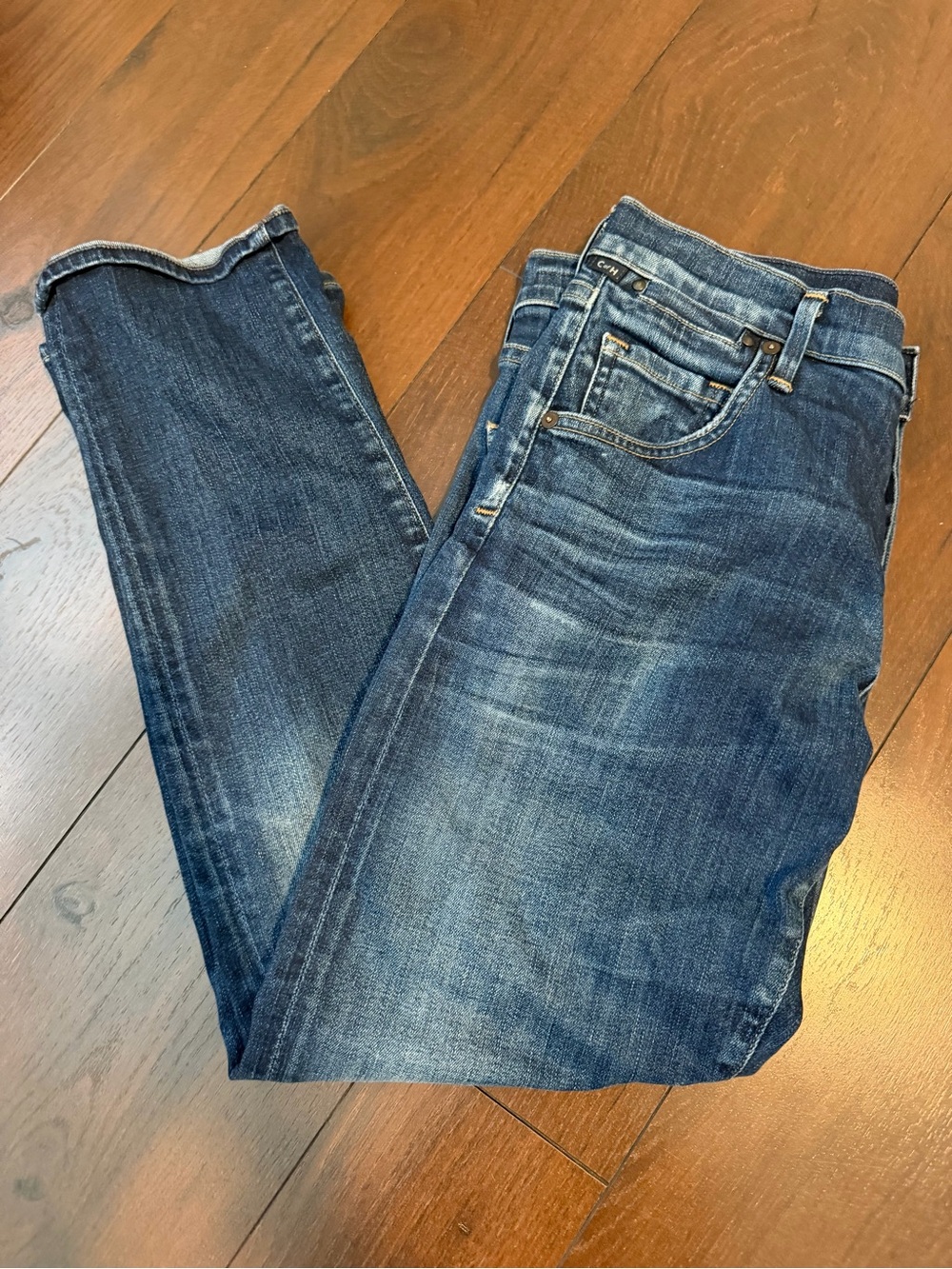 Citizens of Humanity Anthropologie Emerson 27 slim boyfriend jeans denim